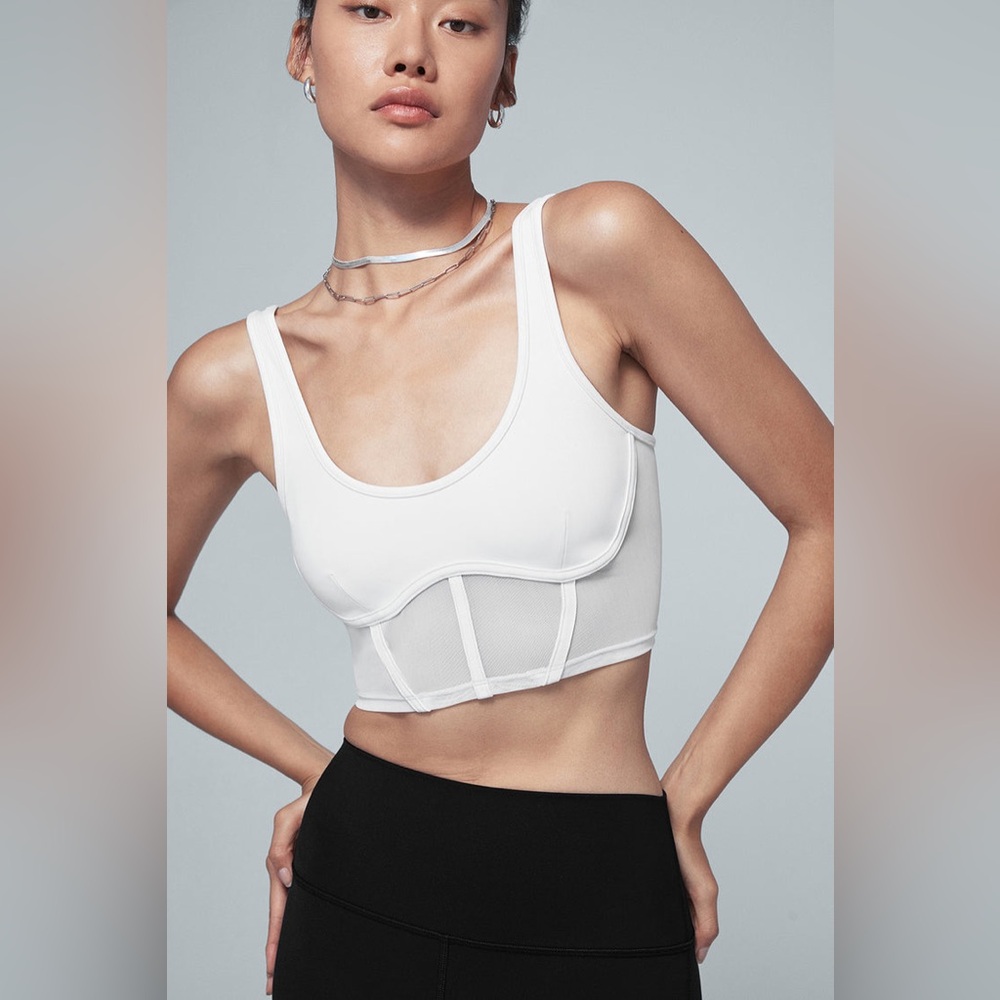 Alo Yoga Airbrush Mesh Corset Top - NWOT